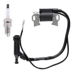 lot 12340 image: FitBest Ignition Coil & Spark Plug for Honda GX240 GX270 GX340 GX390 8HP 9HP 11HP 13HP, Predator 212, Lawnmower, Generator, Tractor, Engine Replacement, OEM 30500-ZF6-W02