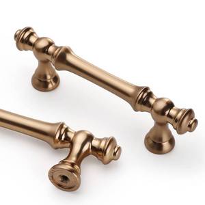 lot 12392 image: Asidrama 10 Pack 3 Inch(76mm) Champagne Bronze Kitchen Cabinet Handles,Brushed Brass Cabinet Pulls Kitchen Cabinet Hardware for Cupboard Gold Drawer Pulls