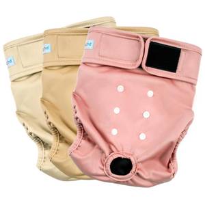 lot 12398 image: Paw Legend Washable Reusable Female Dog Period Diapers for Heat Doggie Puppy Diapers for Female Dogs (3 Pack, Medium)