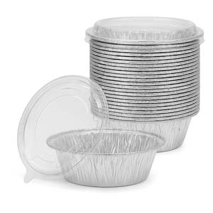 lot 12399 image: AIDUZETY 20 Pack 5 Disposable Foil Baking Pans with Lids �� Round Aluminum Food Containers for Oven Use, Takeout, Storage, and Meal Prep