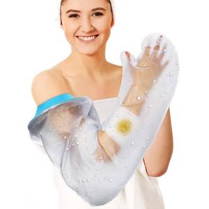 lot 12418 image: Asunby Cast Covers for Shower Arm Adult Waterproof,Reusable Full Cast Protector for Bandage,Hand,Wrist,Elbow,Soft Comfortable Showering Sleeve Bag to Keep Wounds Dry,After Surgery Gifts(Extra Long)