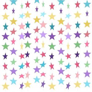 lot 12419 image: Patelai Glitter Star Garland Banner 2026 Graduation Decor 130 Feet Star Hanging Banner Twinkle Backdrop for Party Birthday Classroom Wedding Supplies(Macaron Color)
