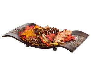 lot 12438 image: Creative Scents Schonwerk Brown Centerpiece Home Decor Crackled Mosaic Design, Table Decorations for DiningLiving RoomCoffee Table Decor - Best Wedding