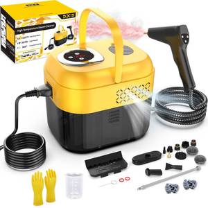lot 13739 image: DXD Handheld Steam Cleaner,New Generation 2500W High Pressure Steam Cleaner for Home,1700ML Large Tank Portable Steamer for Cleaning,10s Rapid Heating,21pcs Accessories,for Car,Home Grease Detailing