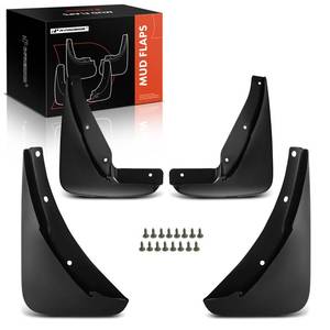 lot 13743 image: A-Premium Mud Flaps Compatible with Dodge Challenger 2015-2022 Coupe, No Drilling Required Mud Guards with Hardware Accessories, Set of 4 Front and Rear