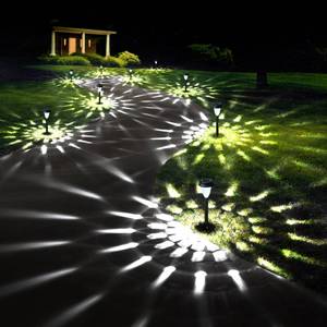 lot 13758 image: GIGALUMI 12 Pack Solar Lights Outdoor Waterproof, Cool White Pathway Lights Solar Powered, Landscape Lighting, Solar Garden Light for Decor, Patio, Garden, Yard, Pathways, Walkways