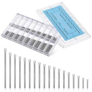 lot 14202 image: 360 Pcs Watch Band Link Cotter Pins Watch Band Pins Watch Link Pins Watch Pins Replacement Kit Assortment Stainless Steel Watch Strap Bars Repair Kit for Watchmaker, 6-23mm