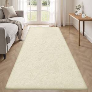 lot 14229 image: 2x6 Runner Rug for Bedroom Fluffy Shag Soft Washable Rugs Small Fuzzy Plush Indoor Carpet for Hallway Bedside Dorm Kids Girls Boys Room (Cream White, 2x6)