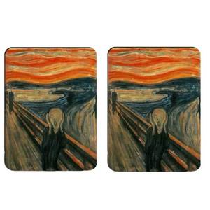 lot 14230 image: PSQIYMP Art Magnets for Fridge, Decorative Strong Magnets for Office Kitchen Locker, Gifts for Art Lovers (2, Edvard Munch)