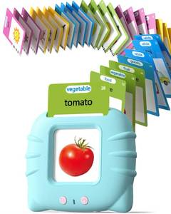 lot 14272 image: Airbition Talking Flash Cards for Toddlers 1 2 3 4 Year Olds, Montessori Language Learning Toys with 224 Words, Pocket Speech Therapy Toys, and Speech Development Educational Playthings for Children