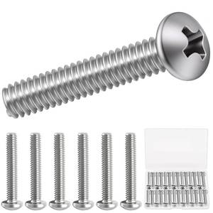 lot 14274 image: Twidec30PCS Machine Screws #8-32x1-34 inch Long,304 Stainless Steel Phillips Pan Head Electricians Screws for Knob and Pull Installation,Cabinet Door and Drawer Screws, Receptacles Mounting Screws