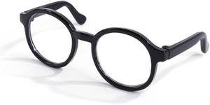 lot 14300 image: Black Pet Dog Cute Glasses Clear Lens Retro Glasses Photo Props Transparent Cat Sun Glasses for Small Dogs Cats Cosplay Costume Dog Sunglasses