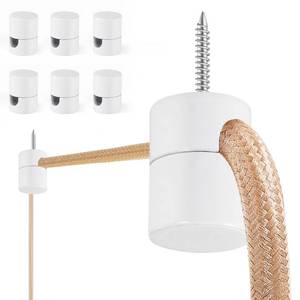 lot 14304 image: Adcssynd 6 Pack Aluminum Swag Hooks for Ceiling Hanging, Swag Hook Super Load, White Ceiling Hooks for Hanging Lights, Ceiling Hook, Modern Ceiling Hooks for Pendant Light- Easy to Use