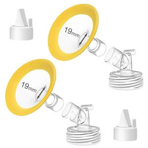 lot 14307 image: PumpMom-us 19mm Flanges Compatible with Spectra S2 S1 9 Plus Synergy Gold Pump Parts, Replacement Breast Pumps Shield Accessories for Spectra Flange 19 mm