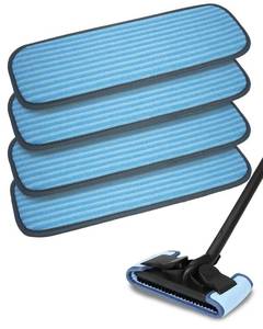 lot 15600 image: RuannoClean Steam Mop Replacement Pads Compatible with Wagner 915e Steam Cleaner for Home, Steam Cleaner Pads Compatilbe with TVDSTEAMBOT and Other Steamer Mop, Double-Sided Use Steam Pads (4 Pack)