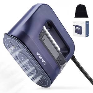 lot 15615 image: KEDEMAS Steamer Iron for Clothes,Portable Travel Mini Iron,1300W Powerful Garment Steamers,Horizontal, Vertical and Dry Ironing 4 in 1, 40s Fast Heat-up(Dark Blue)