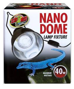 lot 16038 image: Zoo Med Nano Dome Single Lamp Fixture, 40 Watt