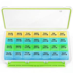 lot 16039 image: BUG HULL Monthly Pill Organizer, Moisture-Proof Large 28 Days Pill Box with Removable 4 Weeks Pill Case Rows, Medicine Pill Organizer, Travel Pills Organizer with One Month Pill Container for Vitamin