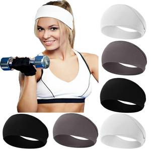 lot 16043 image: RITOPER Workout Wide Headbands, Super Soft Yoga Running Exercise Bands, Elastic Sweat Hair Wraps for Women 3pk