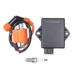 lot 16058 image: BH-Motor New Ignition Coil Spark Plug CDI For Polaris Trail Boss 325 2000 2001 2002 Replace # 3086484
