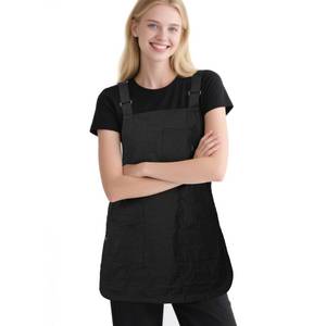 lot 16079 image: XJSLDYN Aprons for Women with Pockets Adjustable Double-Sided Wearable Durable Lightweight Chef Cooking Kitchen Restaurant Aprons for Women Men
