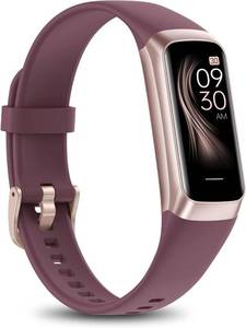 lot 16123 image: Fitness Tracker with Heart RateBlood OxygenSleep Monitor, 20 Sports Modes Smart Watches for WomenMen, Activity & Step Tracker Smart Watch for AndroidiOS Phones (Bordeaux)