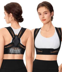 lot 18402 image: URSEXYLY Posture Corrector for Women Breathable Back Brace For Posture Adjustable Back Straightener Support for Neck Shoulder Clavicle and Upper Back Pain Relief(2XL3XL,Black)