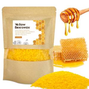lot 18404 image: Beeswax Pellets, 2lb Yellow Organic Natural Beeswax Pastilles Pure Bulk Bees Wax Pellets for DIY Beewax Making Candles Skin