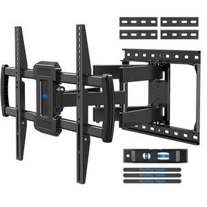 lot 18416 image: (Open box May be missing pieces)Mounting Dream TV Wall Mounts Bracket for Most 42-84 Inch TVs, UL Listed Premium TV Mount Full Motion with Articulating Arms, Max VESA 600x400mm and 100LBS, Fits 16, 18, 24 Studs, MD2296-24K