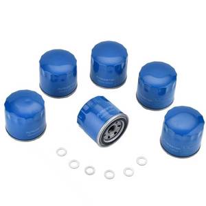 lot 19707 image: FLTRUCKTOP 6PCS 26300-35503 21513-23001 Engine Oil Filter and Drain Plug Gasket fits for hyundai Elantra Santa Fe Sonata Accent Kona and Kia Forte Forte5 1997-2024 Replaces 26300-35504 MZ690116