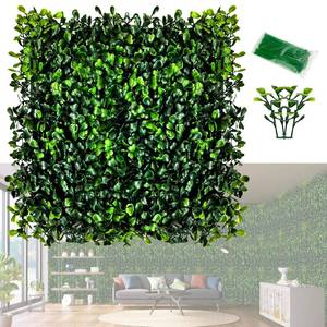 lot 19718 image: Grass Wall Panels, 12 PCS 10 x 10 Artificial Outdoor Privacy Panels UV-Protected Sun Proof Greenery Wall Backdrop, Boxwood Hedge Grass Wall Green Decor for Garden Party Wedding