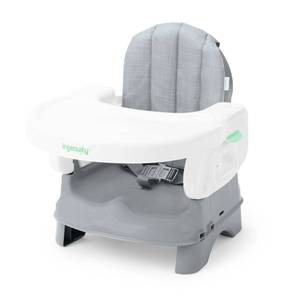 lot 19745 image: Ingenuity Deluxe Comfort Booster Seat for Kitchen Chair, Compact Fold, Portable, Lightweight, Toddler Booster Seat for Dining Table, from 6 Months to 3 Years �� Grey