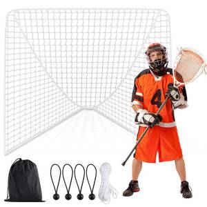 lot 19792 image: Lacrosse Net Replacement Lacrosse Goal Net Fit 6 x 6 x 6 and 6 x 6 x 7 Goal Heavy Duty Lacrosse Net Backstop Lacrosse Mesh for Backyard Lacrosse Practice Competition with Bag(White Net,3mm)