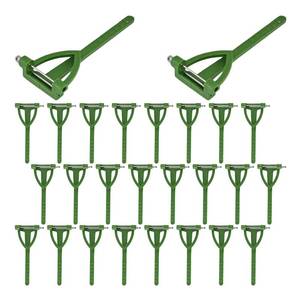 lot 20177 image: Klyeola 30Pcs T-Shaped Plastic Boutonniere Safety Pins, Green Corsage Pins Buttonhole Clips for Wedding, Bride Groom Brooch, Party, DIY Floral Decoration, Secure Clip Holder (Not all pieces guaranteed)