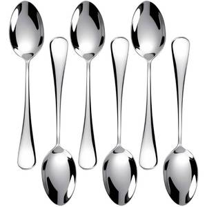 lot 20187 image: ��6 PCS�� Demitasse Espresso Spoons, Stainless Steel Mini Coffee Spoons for Dessert, Tea and Cream, 5 Inches Small Spoons