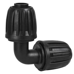lot 20188 image: WZFLRUA 10 Pack 12 Inch Drip Irrigation Elbow Fittings (12 ID x 0.65 OD) - 12 Drip Line Anti-Drop Barbed Lock Nut Elbow Connectors for 12 Inch Drip Irrigation Tubing for Irrigation System