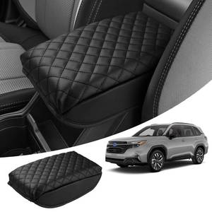 lot 20202 image: FIILINES Center Console Cover for Subaru Forester 2025 2026, Armrest Cover Pad Cushion Protector Forester Accessories Armrest Cover Anti-Scratch Black
