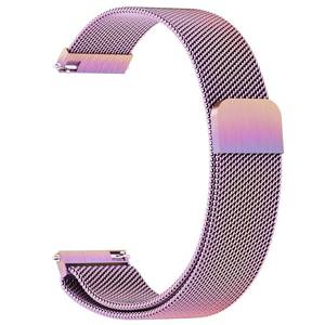 lot 20220 image: Vanjua 22mm Watch Band Quick Release Replacement Wristbands, Stainless Steel Metal Mesh Loop Adjustable Magnetic Replacement Straps Bands for Men Women
