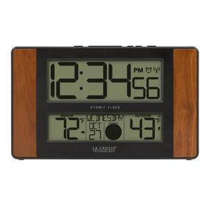 lot 20241 image: La Crosse Technology WallTable Clock, 6.61-inch x 11.1-inch x 1.14-inch (513-1417CH-INT)