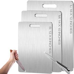 lot 20249 image: Titanium Cutting Board - 2026 New Upgrade 100% Pure Titanium Cutting Boards for Kitchen Double Sided Non Toxic Titanware Cutting Board,Hygiene Durable Dishwasher Safe Chopping Board (14L x 10W) (Large one only)