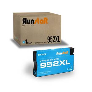 lot 20251 image: Run Star Remanufactured 1-Pack 952XL Ink Cartridge Replacement for HP 952XL 952 use for HP Officejet Pro 7720, 7740, 8210, 8710, 8720, 8730, 8740 Series(1 Cyan)