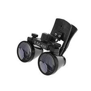 lot 6120 image: NSKI 3.5X420mm Binocular Plastic Clip Loupes DY-110 Lab Head Magnifier wClip-on