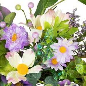 lot 14258 image: Mixed Artificial Decorative Flower Bouquet Set
