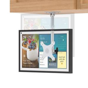 lot 1209 image: Laivli Echo Show 15 Under Cabinet Mount, Easy to Adjust The Height with Thumb Screw, Rotate Tilt Swivel for 15.6 Smart Display, Whole Aluminum Mount for Echo Show 15