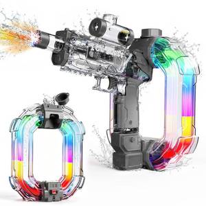 lot 1231 image: Electric Water Gun for Adults Kids, 2026 Upgraded Automatic Water Gun with 33FT Range, 900CC Tank, LED Lights Water Guns for Outdoor Pool Party Summer Toys (Black)
