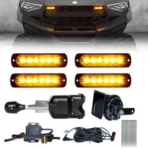 lot 1238 image: BystralX UTV Turn Signal Kit with 110dB Horn, Plug and Play, Pre-Wired UTV ATV Blinker Kit with Lever Column Switch, Street Legal Turn Signals Kit Compatible with Polaris, Can-Am, Teryx, CFMOTO