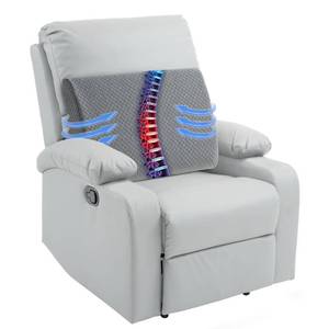 lot 1239 image: HOMBYS Lumbar Support Pillow for Recliner Chair, Memory Foam Back Support Cushion for Elderly,Extra Large Lumbar Support Pillow,Thick Backrest for Home Reading (Grey, 20x13.5x5)