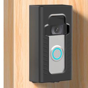 lot 2137 image: BFYTN Adhesive Mount Compatible with RingOther Video Doorbell No-Drill Mounting Bracket Cover Holder Not Block Doorbell Sensor