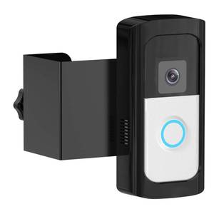 lot 2141 image: Anti-Theft Video Doorbell Camera Mount, Doorbell Bracket No Drilling Compatible with Most Video Doorbell for Houses, Apartments, Rentals (Black)