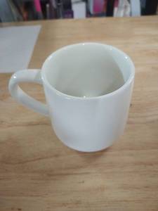 lot 2158 image: White glass cup